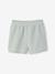 Pack of 2 practical girls' pyjama shorts sage green 