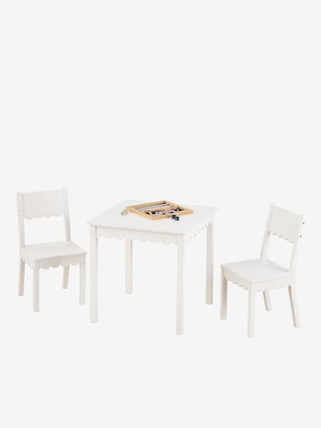 Feston table and chairs for kids white 