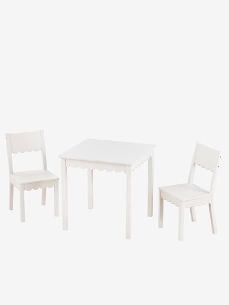 Feston table and chairs for kids white 