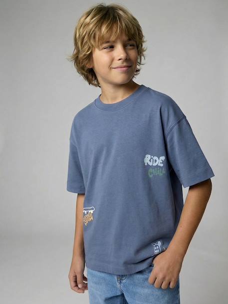 Pack of 2 short-sleeved t-shirts grey blue 