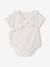 Baby girls' short-sleeved bodysuit ecru 