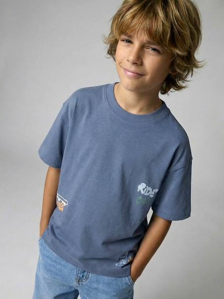 Pack of 2 short-sleeved t-shirts grey blue 
