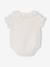 Baby girls' short-sleeved bodysuit ecru 