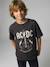ACDC short-sleeved rock t-shirt for boys anthracite 