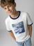 Short-sleeved photoprint T-shirt white 