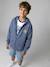 Zipped oversized sweatshirt grey blue 