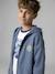 Zipped oversized sweatshirt grey blue 