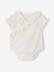 Baby girls' short-sleeved bodysuit