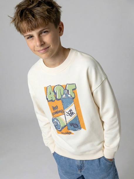Pack of 2 long-sleeved boy's sweatshirts sage green 