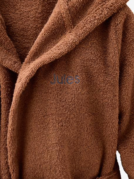 Dinosaur Bathrobe for Babies Blue+camel 