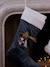 Mouse and Rabbit Christmas Stocking in Velour green 