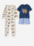 Pack of 2 short and long pyjamas ocean blue 