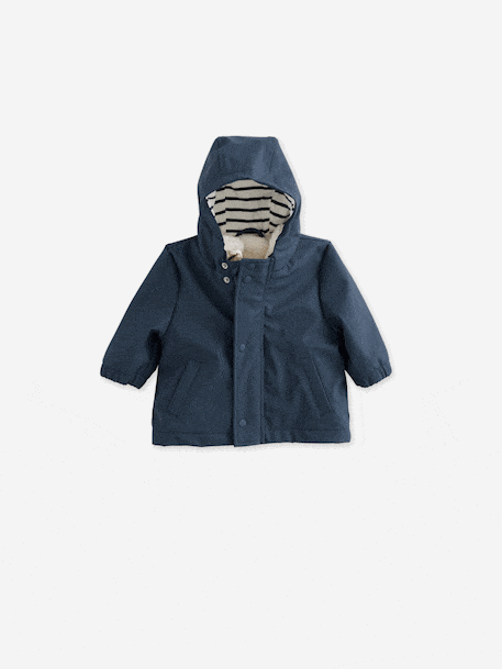 Rain coat 3-in-1 for baby boys ocean blue 