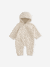 Baby playsuit in jersey marl beige 