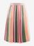 Long striped pleated skirt from Happy Girls for girl blue+multicoloured 