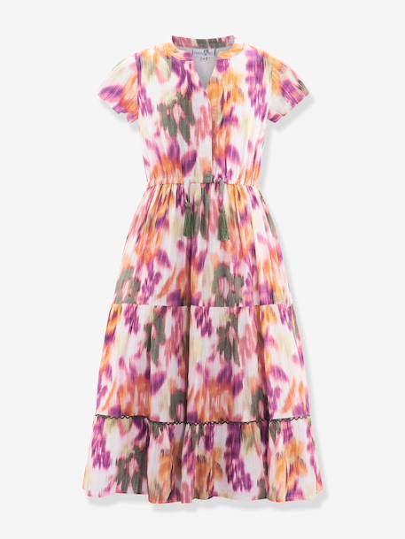 Happy Girls dress with tiered frills for girl multicoloured 