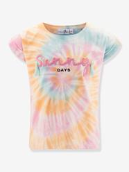 -T-shirt with sunny embroidery Happy Girls for girl