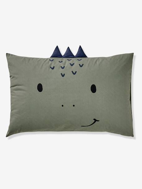 Duvet cover and pillowcase bedding set printed white 
