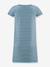 Happy Girls striped dress with unicorn for girl slate blue 