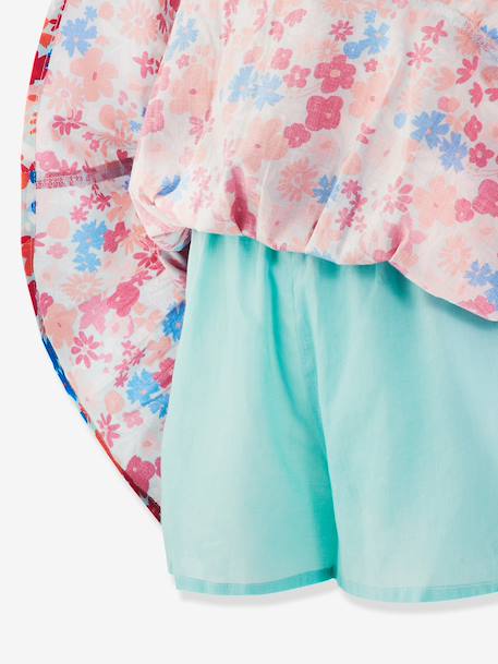 Happy Girls skirt with built-in shorts for girl multicoloured 