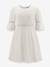 Summer dress with lace by Happy Girls for girl ecru 