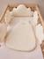 Cloud cushions cot or playpen bumper ecru 