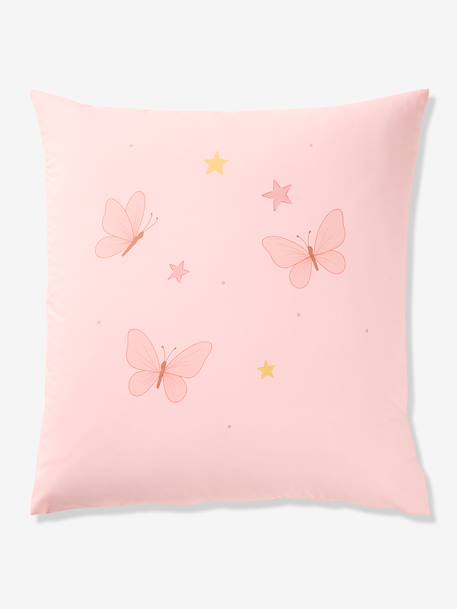 Duvet cover and pillowcase bedding set pale pink 