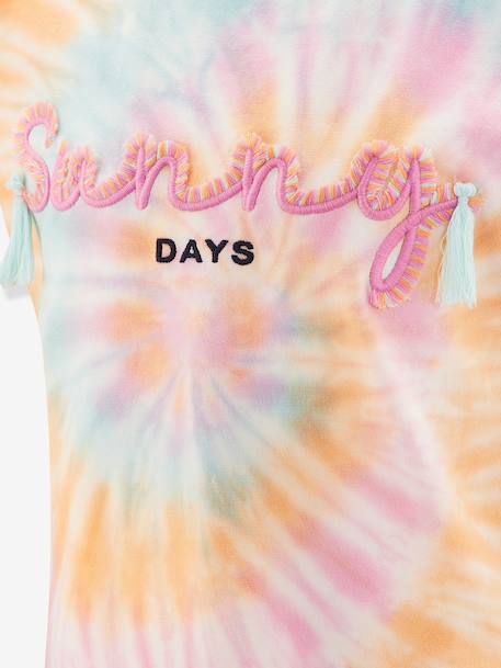 T-shirt with sunny embroidery Happy Girls for girl multicoloured 