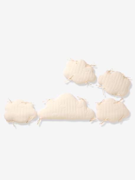 Cloud cushions cot or playpen bumper ecru 