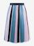 Long striped pleated skirt from Happy Girls for girl blue+multicoloured 