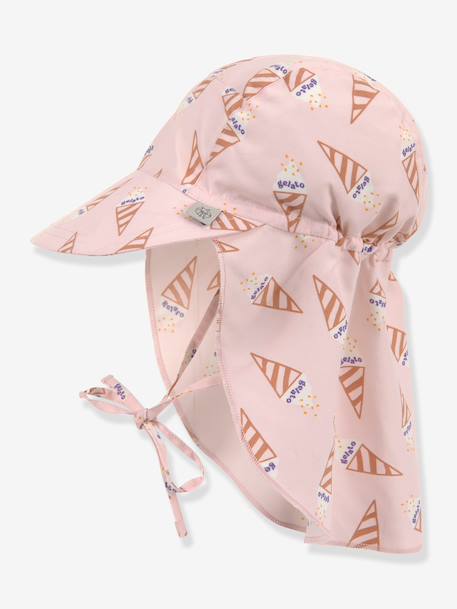 Anti-UV neck-protection cap LÄSSIG rose 