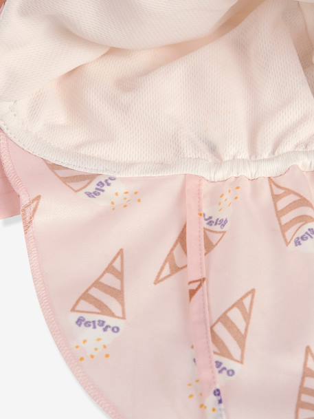 Anti-UV neck-protection cap LÄSSIG rose 