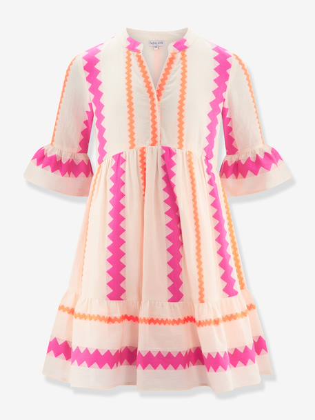 Dress with scalloped trim Happy Girls for girl multicoloured 