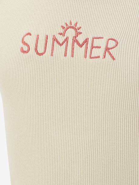 Summer top Happy Girls for girl beige+rosy 