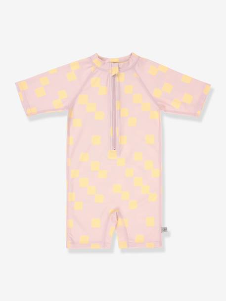 Short-sleeved patterned playsuit rose 