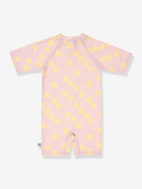 Short-sleeved patterned playsuit rose 