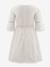 Summer dress with lace by Happy Girls for girl ecru 