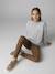 Printed long leggings brown 
