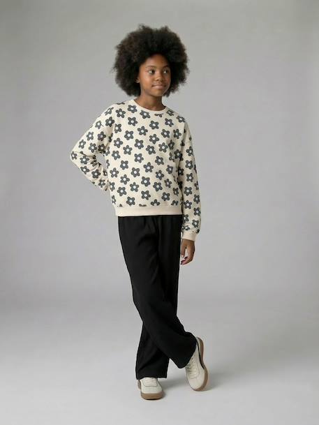 Oversized sweatshirt brown+navy blue+vanilla 