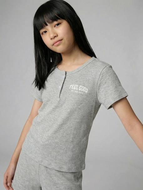 Pack of 2 short and long pyjamas marl grey 