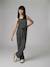 Fancy Knitted Wide-Leg Trousers for Girls, by JONEN black+striped black 