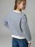 Oversized sweatshirt brown+navy blue+vanilla 