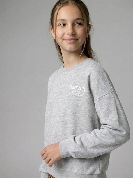 Jonen girl's essential sweatshirt marl grey 
