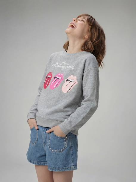 Rolling Stones girl's sweatshirt marl grey 