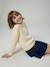 Jonen girl's cable knit jumper vanilla 