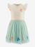 Dress with tulle skirt and unicorns by Happy Girls for girl crystal blue 
