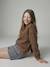 Oversized sweatshirt brown+navy blue+vanilla 
