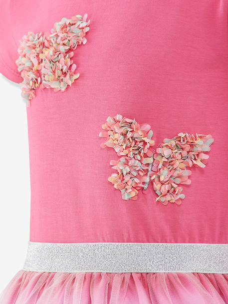 Dress with rainbow tulle skirt by Happy Girls for girl rose 