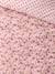 Duvet cover and pillowcase set printed pink 
