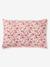 Duvet cover and pillowcase set printed pink 